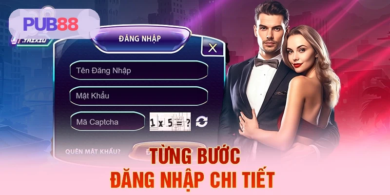 Hướng dẫn từng bước đăng nhập PUB88 chi tiết